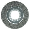 Weiler 6" Medium Face Crimped Wire Wheel .014" Steel Fill 2" Arbor Hole 6080